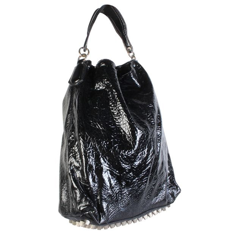 

Alexander Wang Black Patent Leather Tote Bag