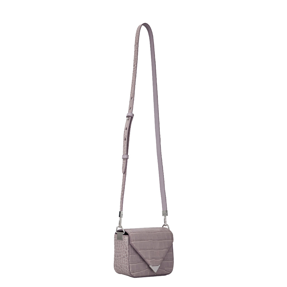 

Alexander Wang Purple Prisma Embossed Leather Crossbody Bag