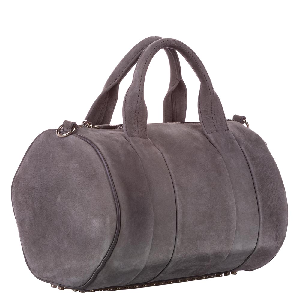 

Alexander Wang Grey Leather Rockie Duffel Bag