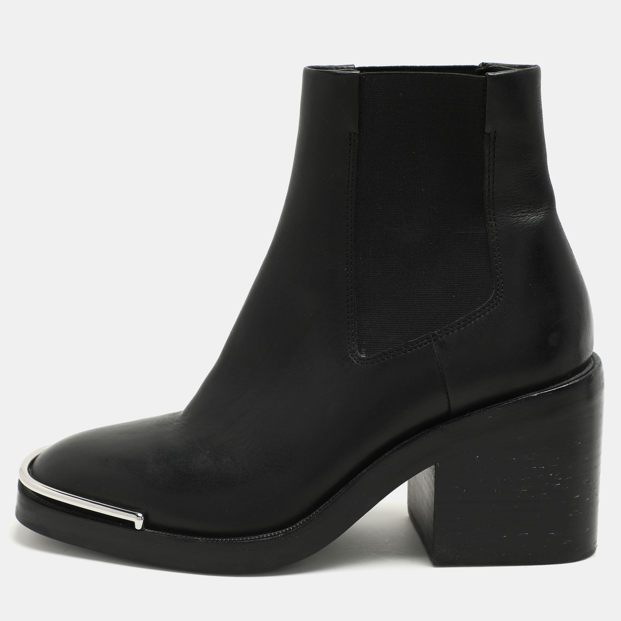 

Alexander Wang Black Leather Hailey Ankle Length Boots Size