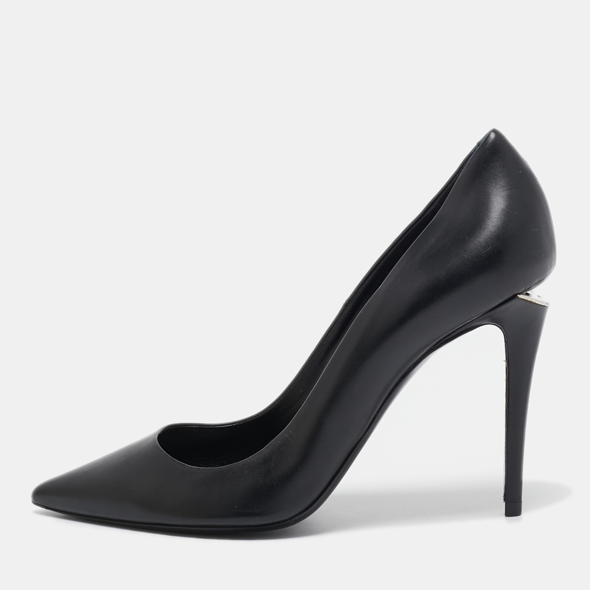 

Alexander Wang Black Leather Pointed Toe Pumps Size