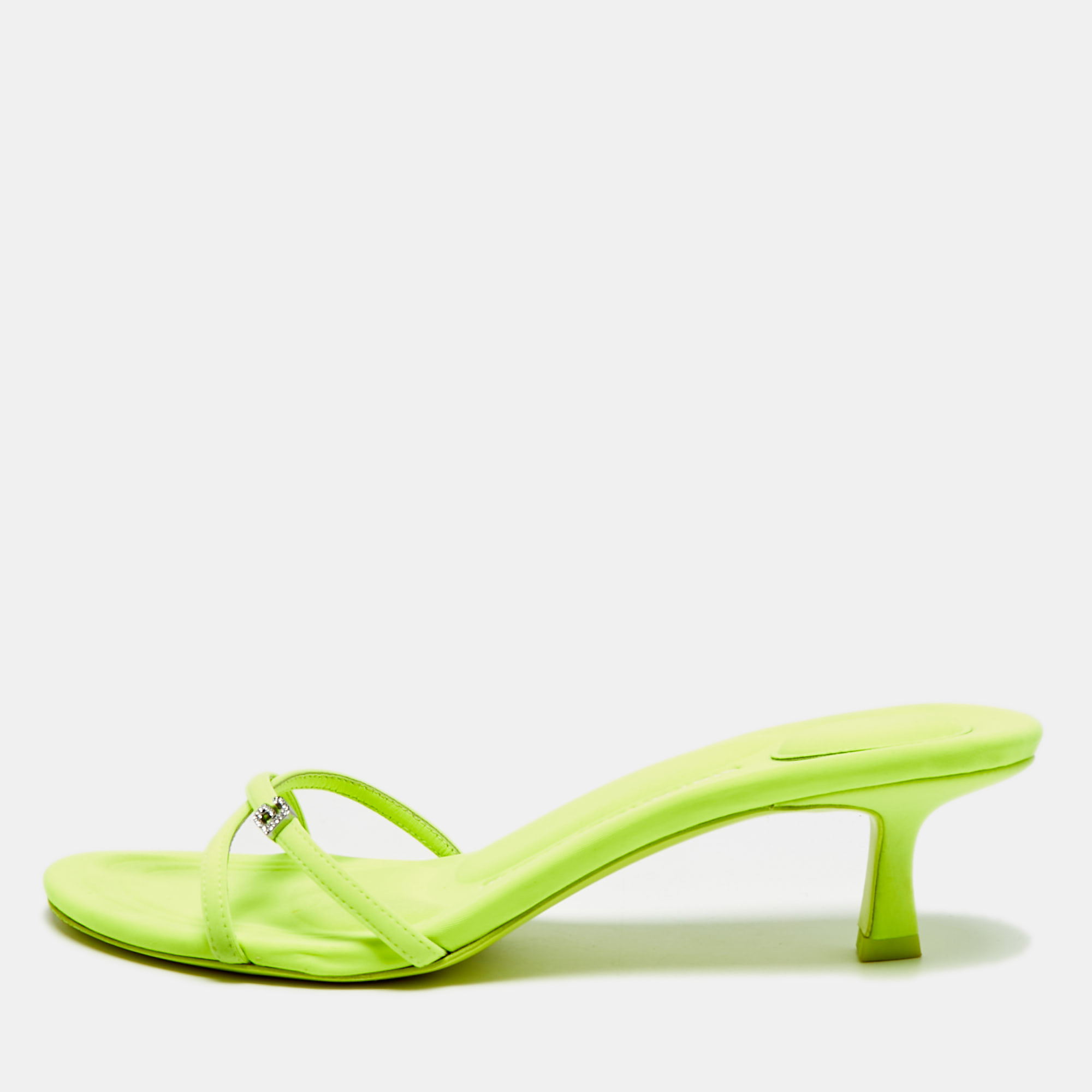 

Alexander Wang Dahlia Size  Green Neoprene Slide Sandals