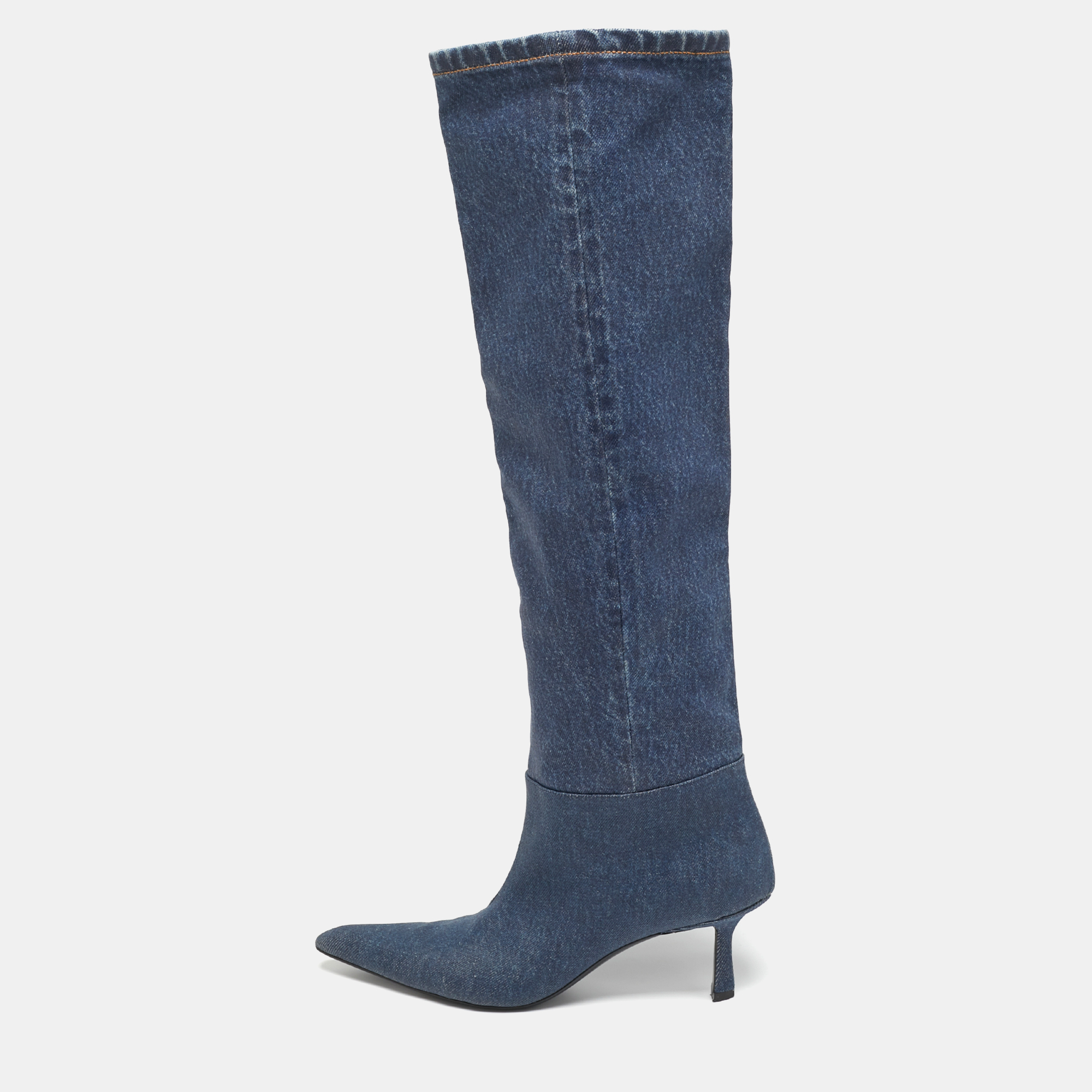 

Alexander Wang Slouch Size  Blue Denim Knee Length Boots