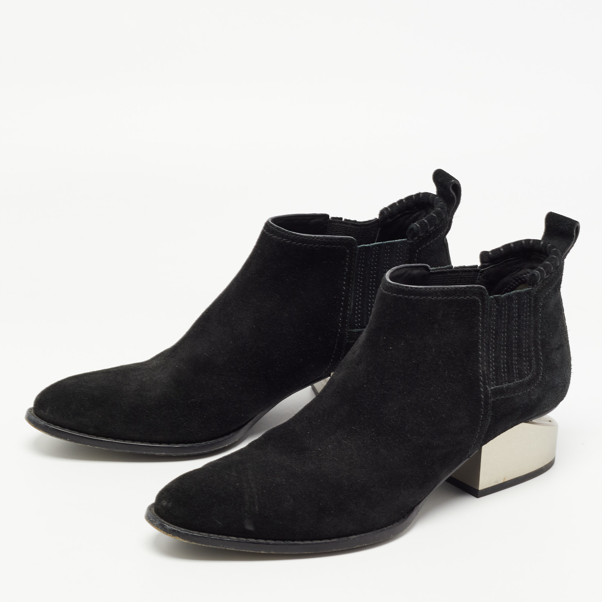 

Alexander Wang Black Suede Gabi Ankle Boots Size