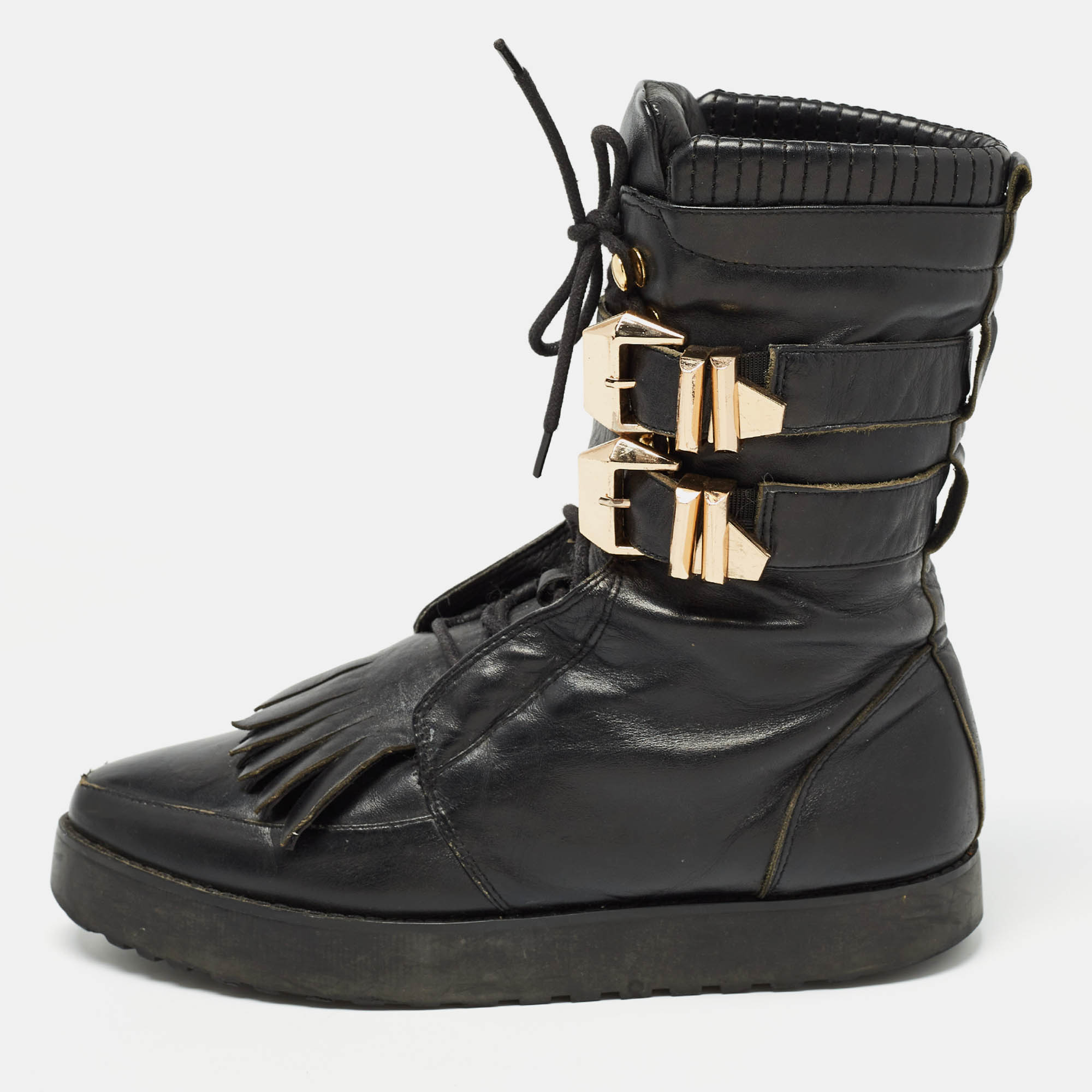 

Alexander Wang Black Leather Ankle Boots Size