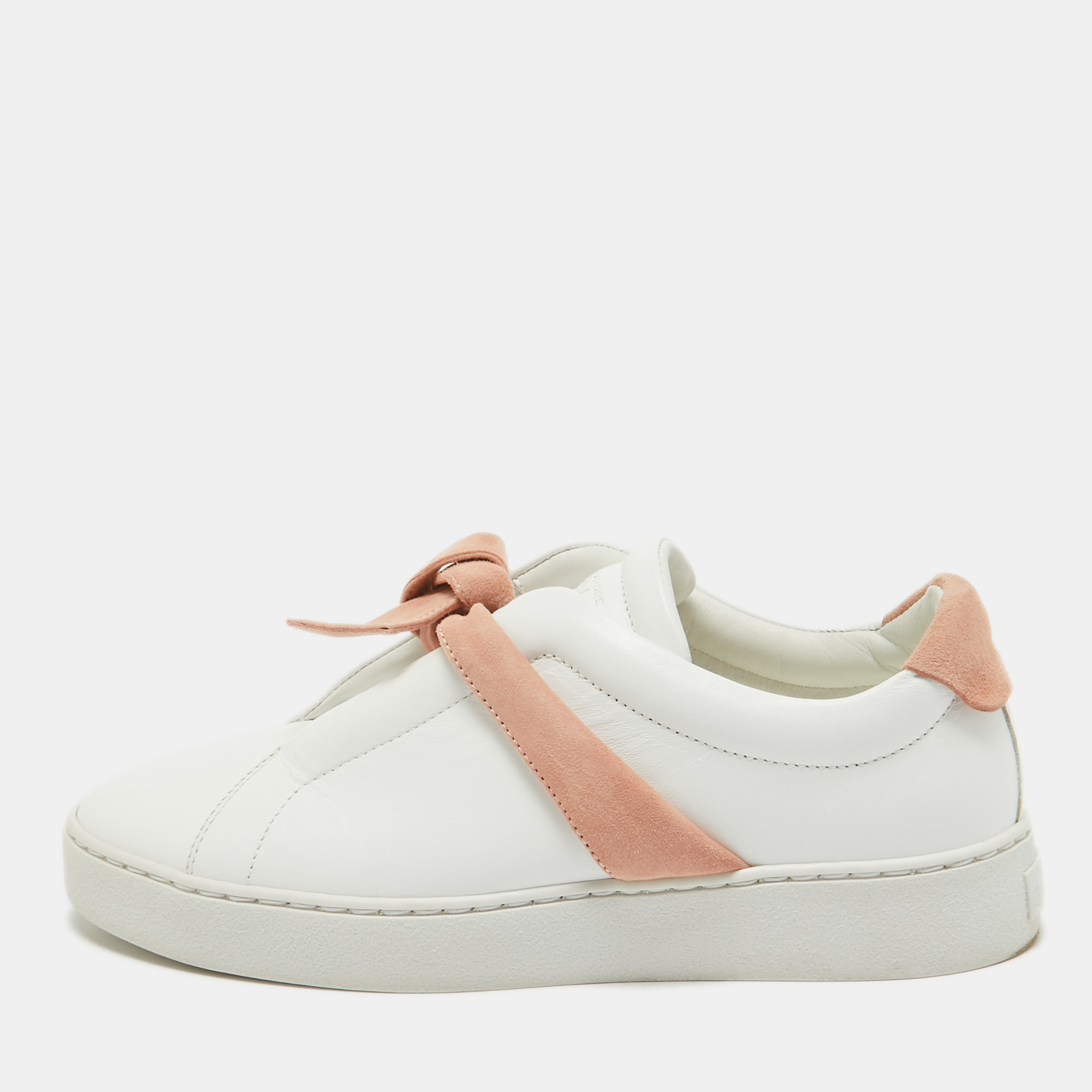 

Alexandre Birman White Leather Low Top Sneakers