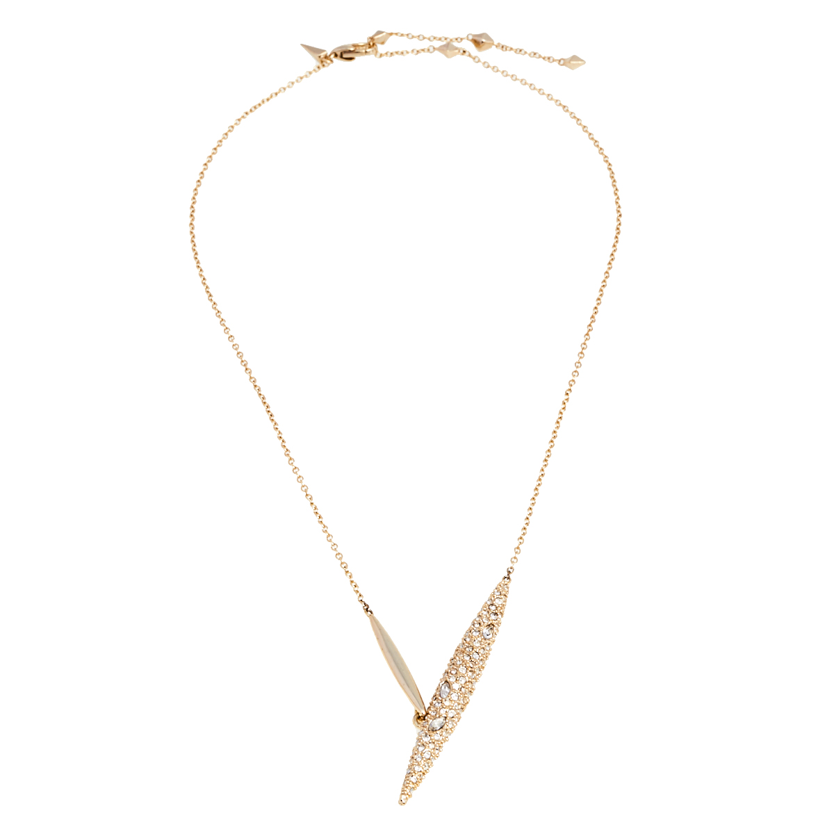 

Alexis Bittar Gold Plated Crystal Encrusted Pendant Neckalce