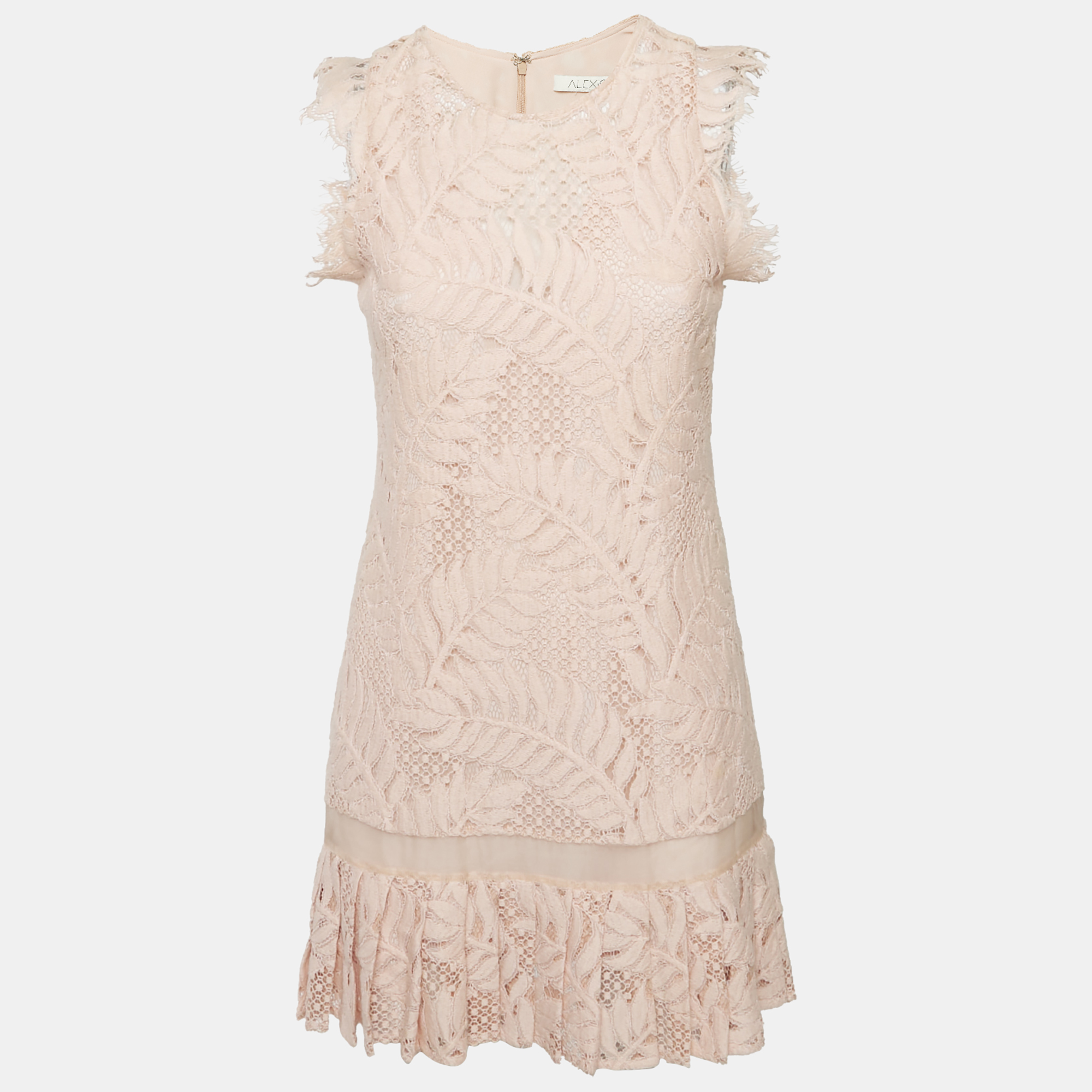 

Alexis Light Pink Lace Sleeveless Shift Dress S