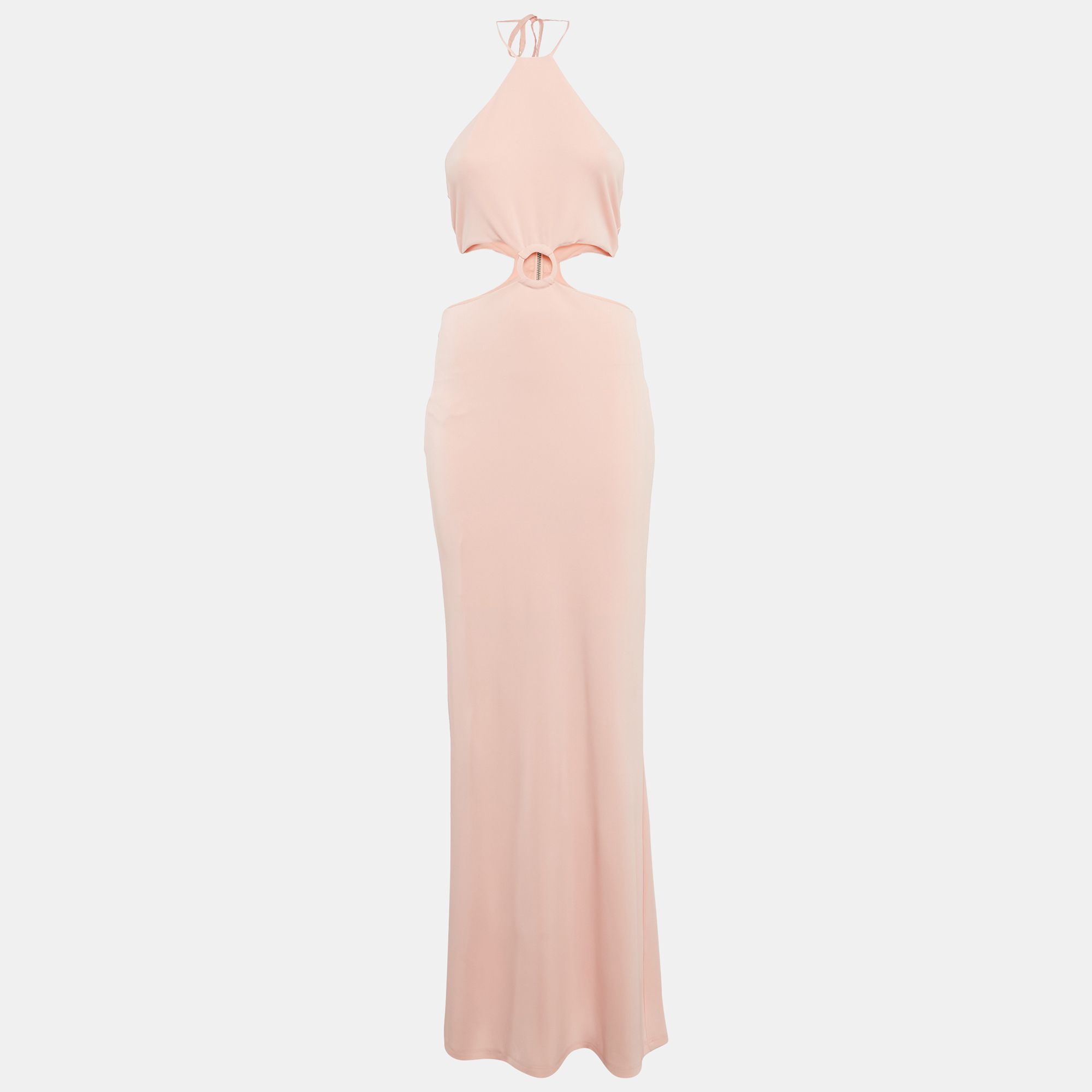 

Alice + Olivia Pink Jersey Marguerite Cut-Out Maxi Dress M