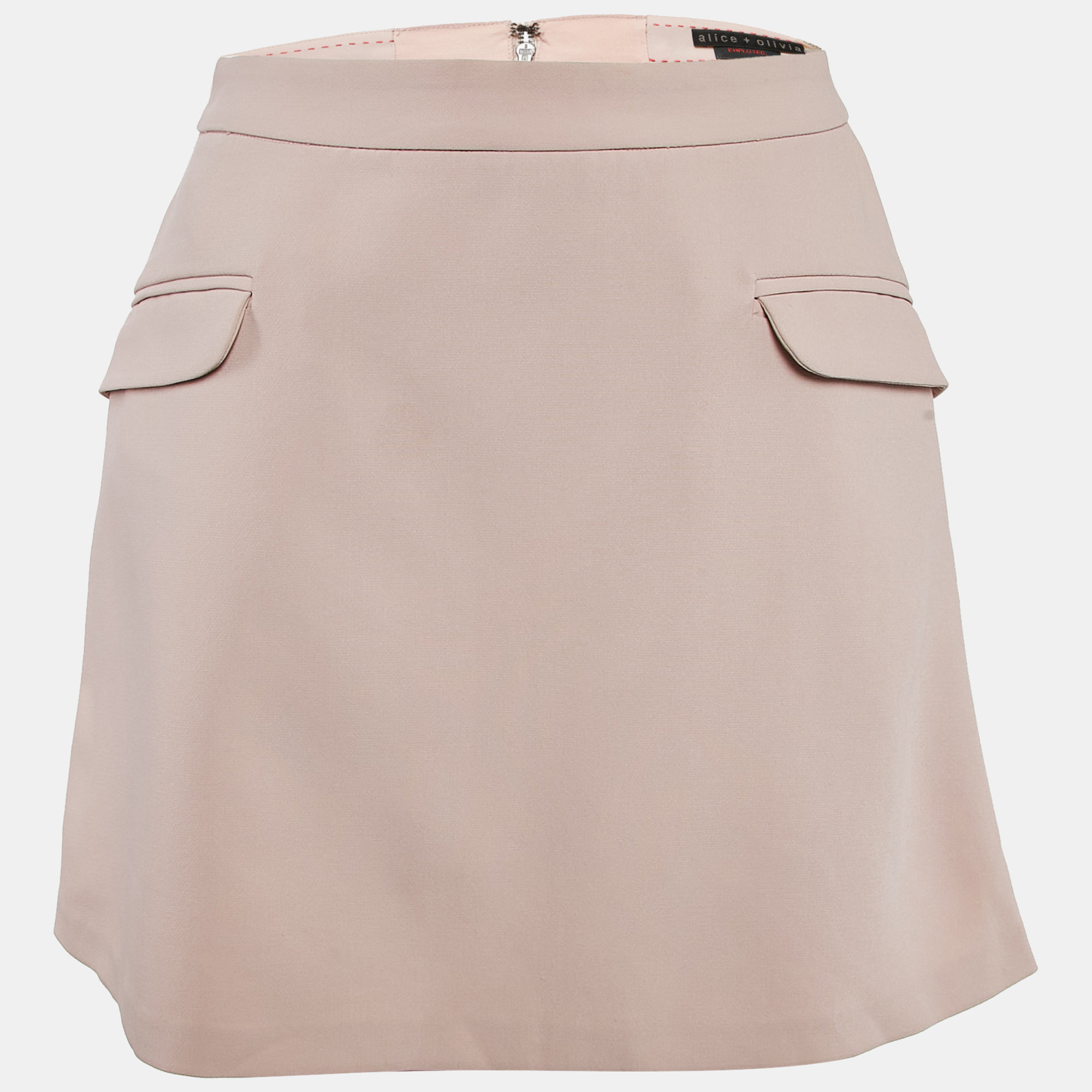 

Alice + Olivia Pink Crepe Mini Skirt S