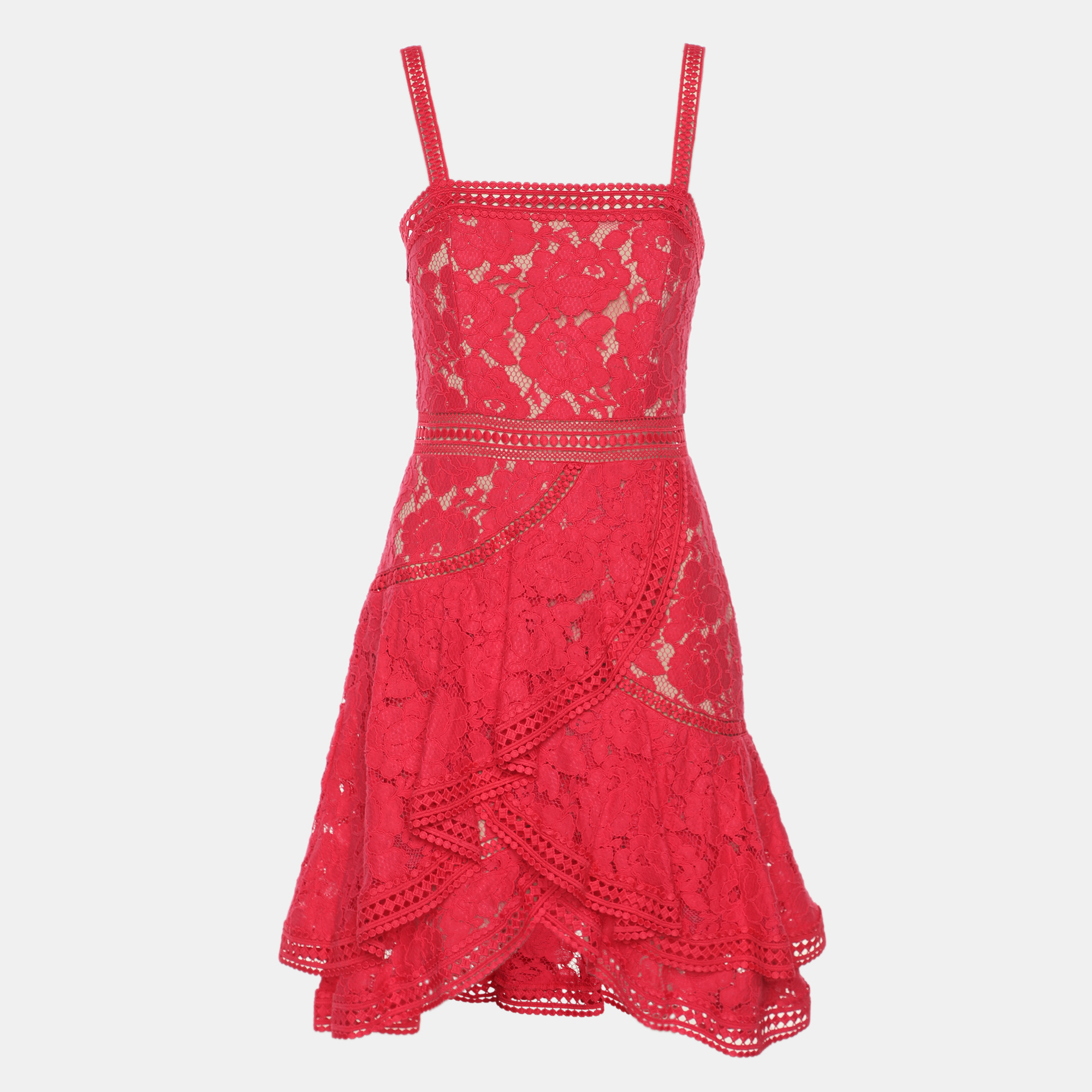 

Alice + Olivia Pink Lace Mini Dress S