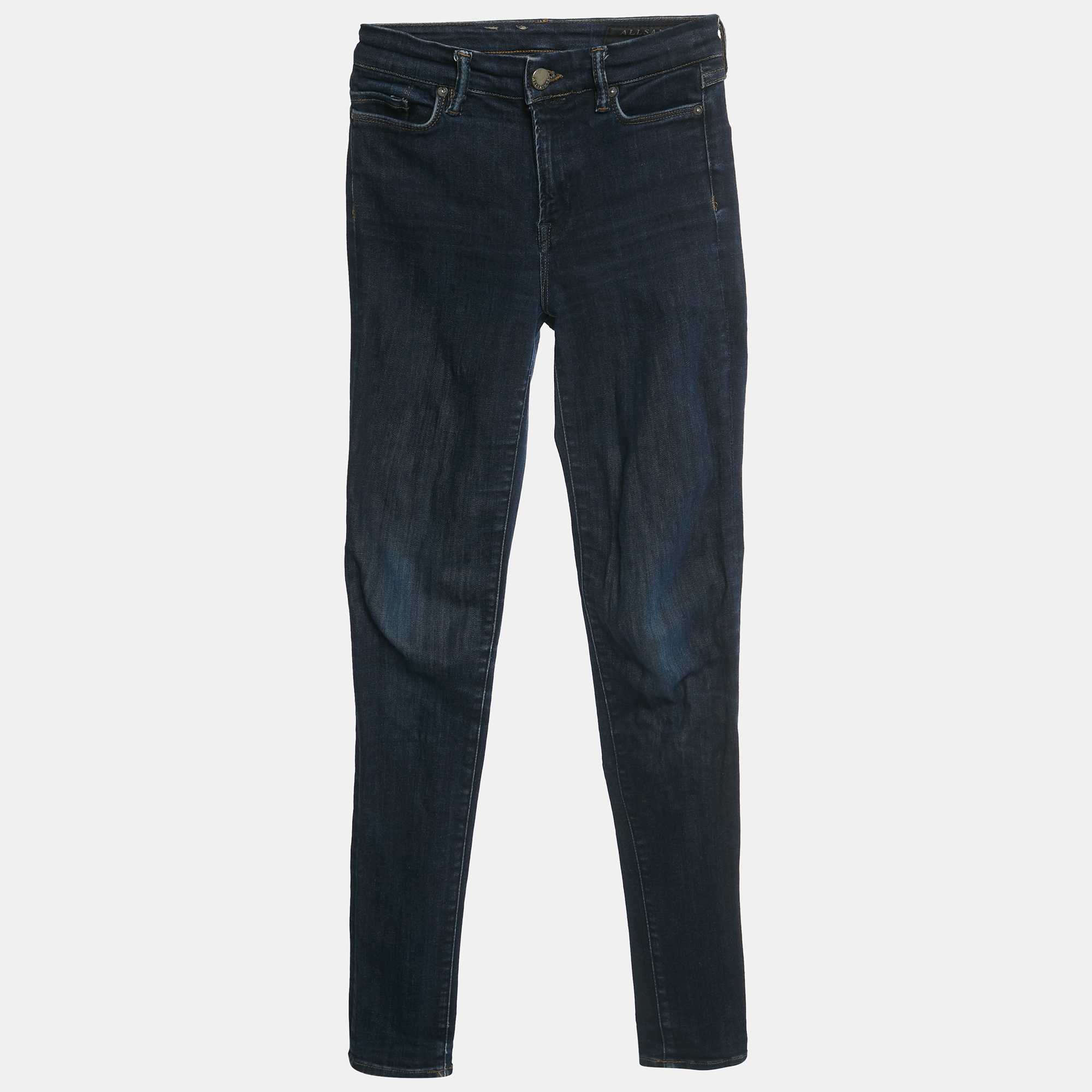 

All Saints Navy Blue Denim Skinny Grace Jeans S/Waist 24"
