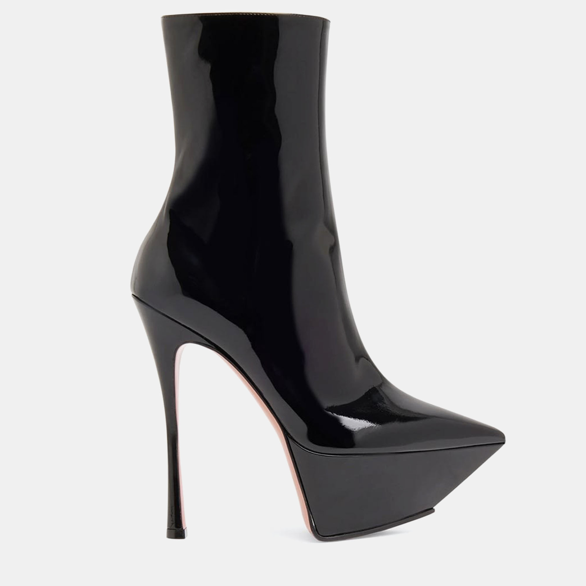 

Amina Muaddi Yigit Black Leather Boots