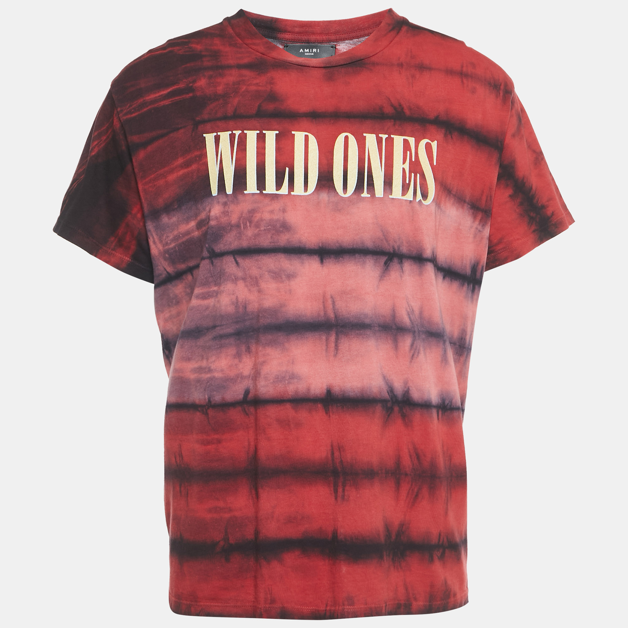 

Amiri Red Wild Ones Print Jersey Tie-Dye T-Shirt M