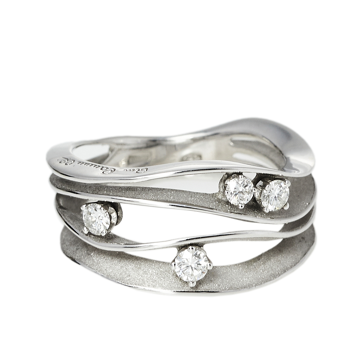 

Annamaria Cammilli Dune Diamond 18k White Gold Ring Size