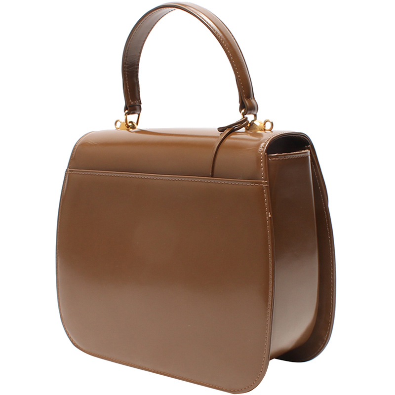 

Anya Hindmarch Brown Leather Top Handle Bag