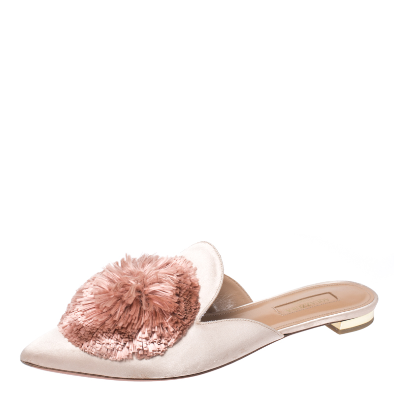 aquazzura pom pom