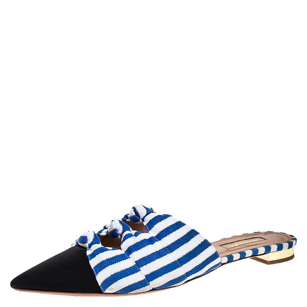 aquazzura flat mules