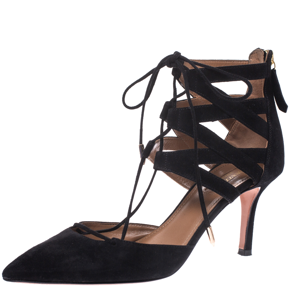 aquazzura black pumps