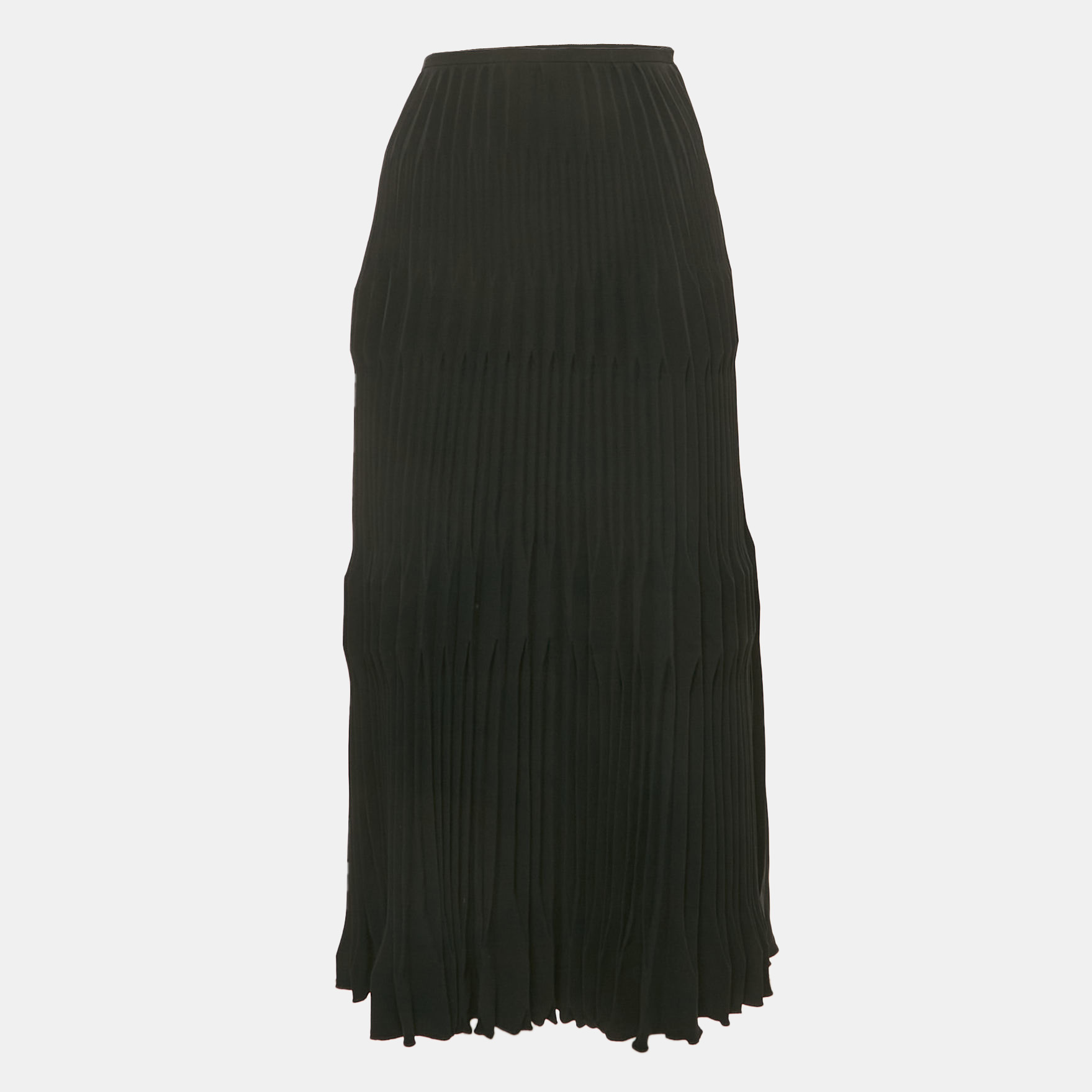 

Armani Collezioni Black Plisse Midi Skirt L