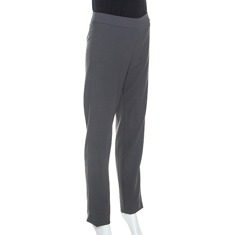 

Armani Collezioni Grey Wool High Waist Tailored Trousers