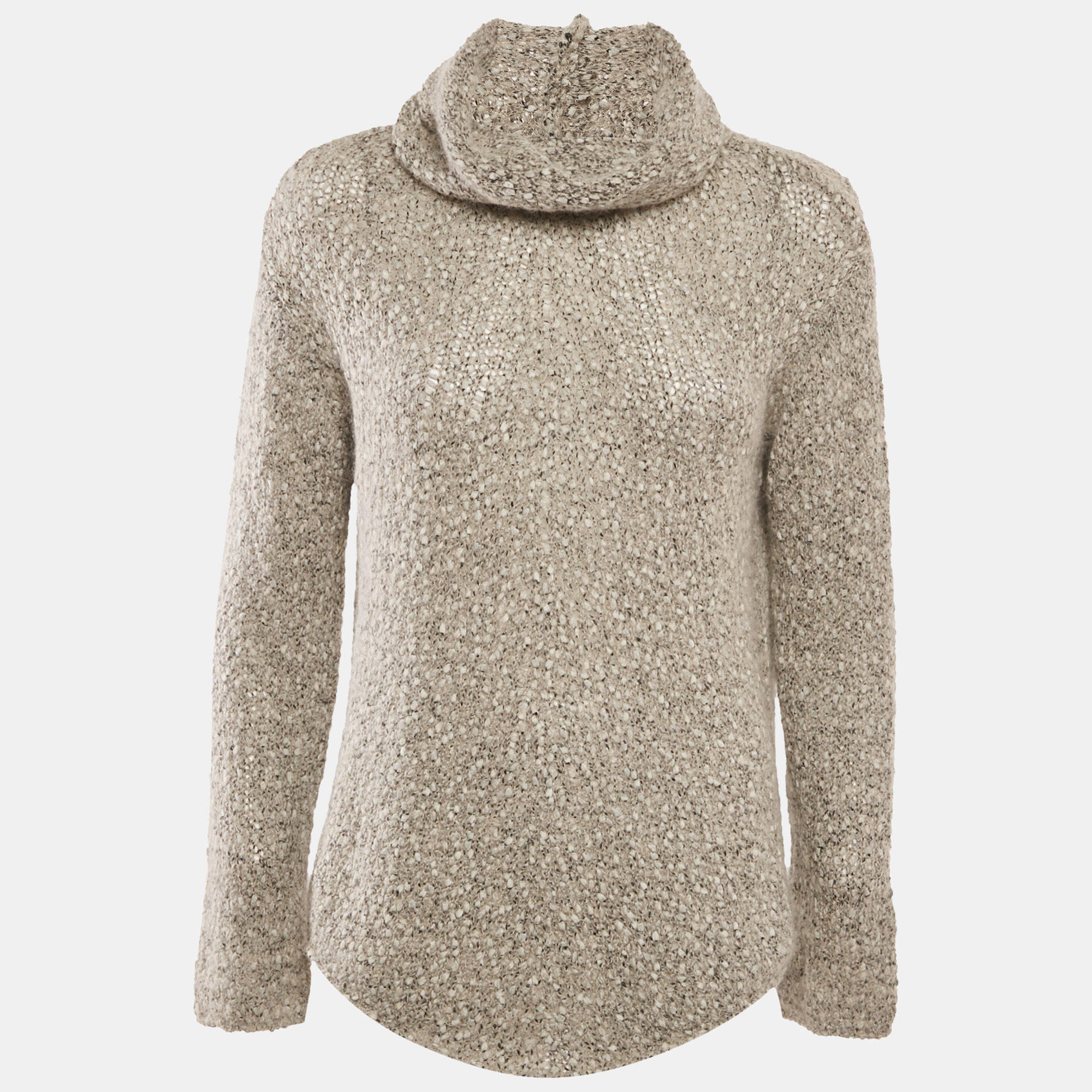 

Armani Collezioni Grey Patterned Knit Turtle Neck Sweater M