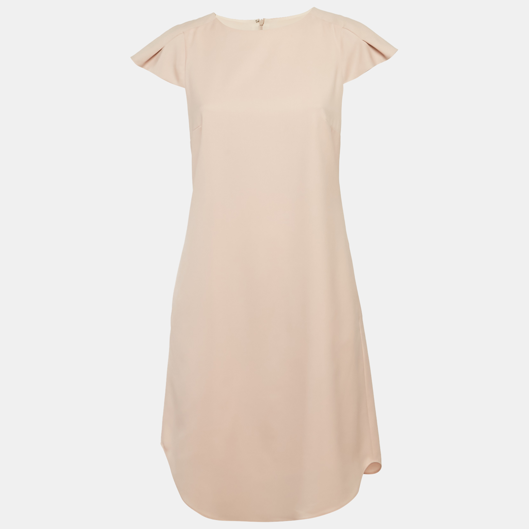 

Emporio Armani Pink Wool Crepe Shift Dress S