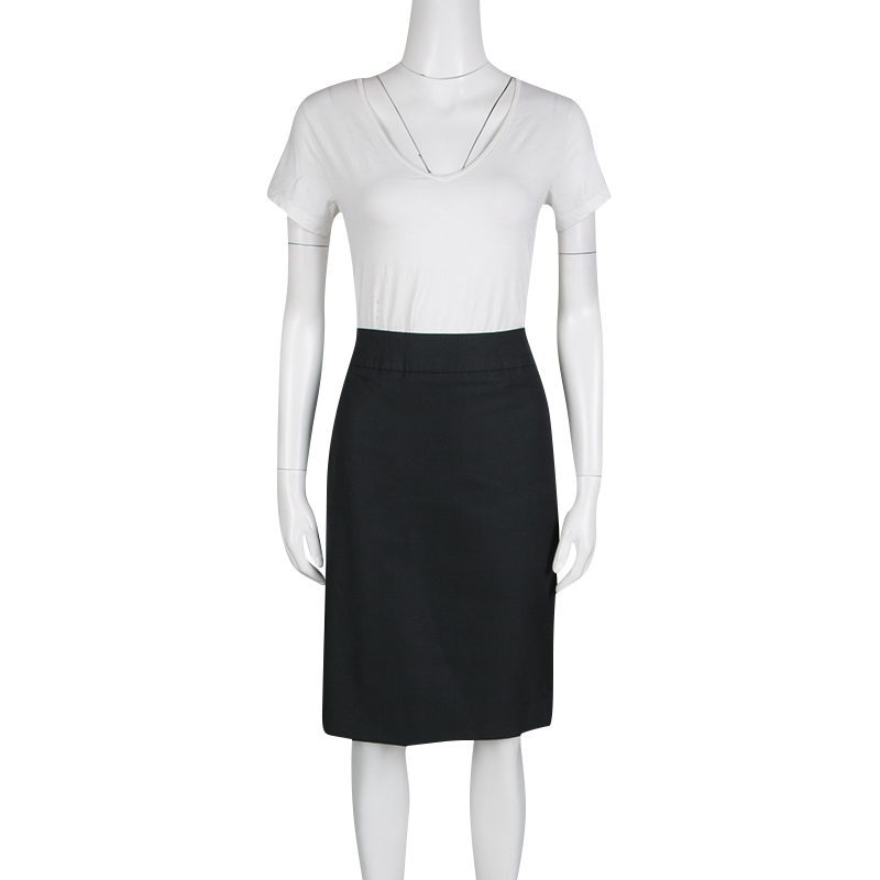 

Armani Collezioni Black Slit Detail Pencil Skirt