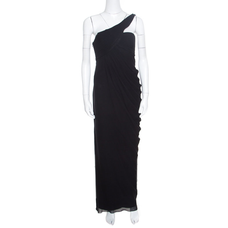 Black Silk Evening Dress