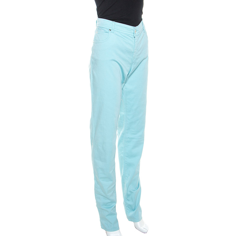 

Armani Collezioni Blue Cotton Slim Fit Jeans