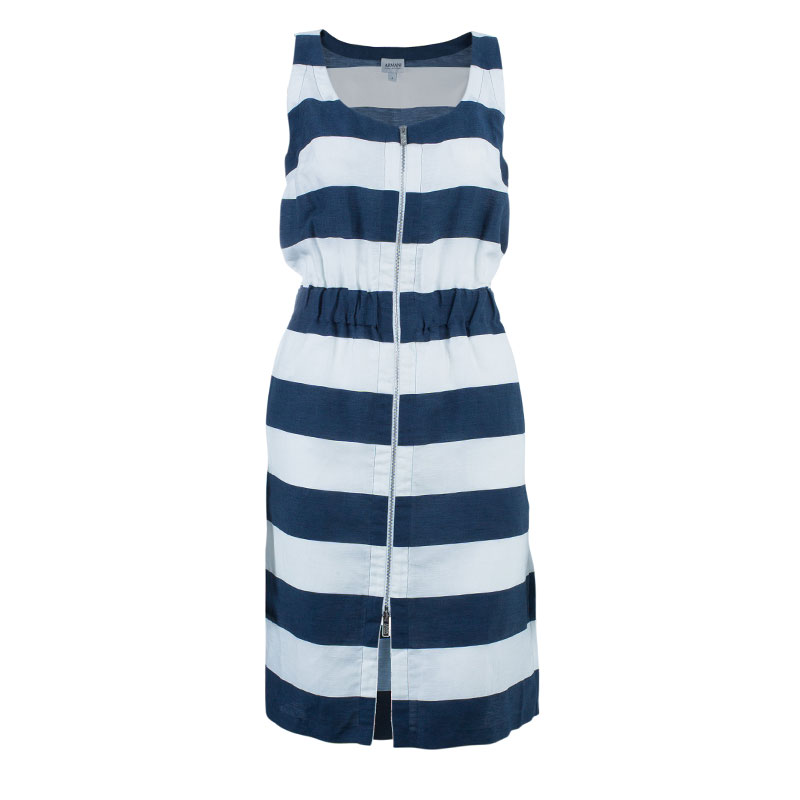 

Armani Collezioni Nautical Zip Front Dress, Multicolor