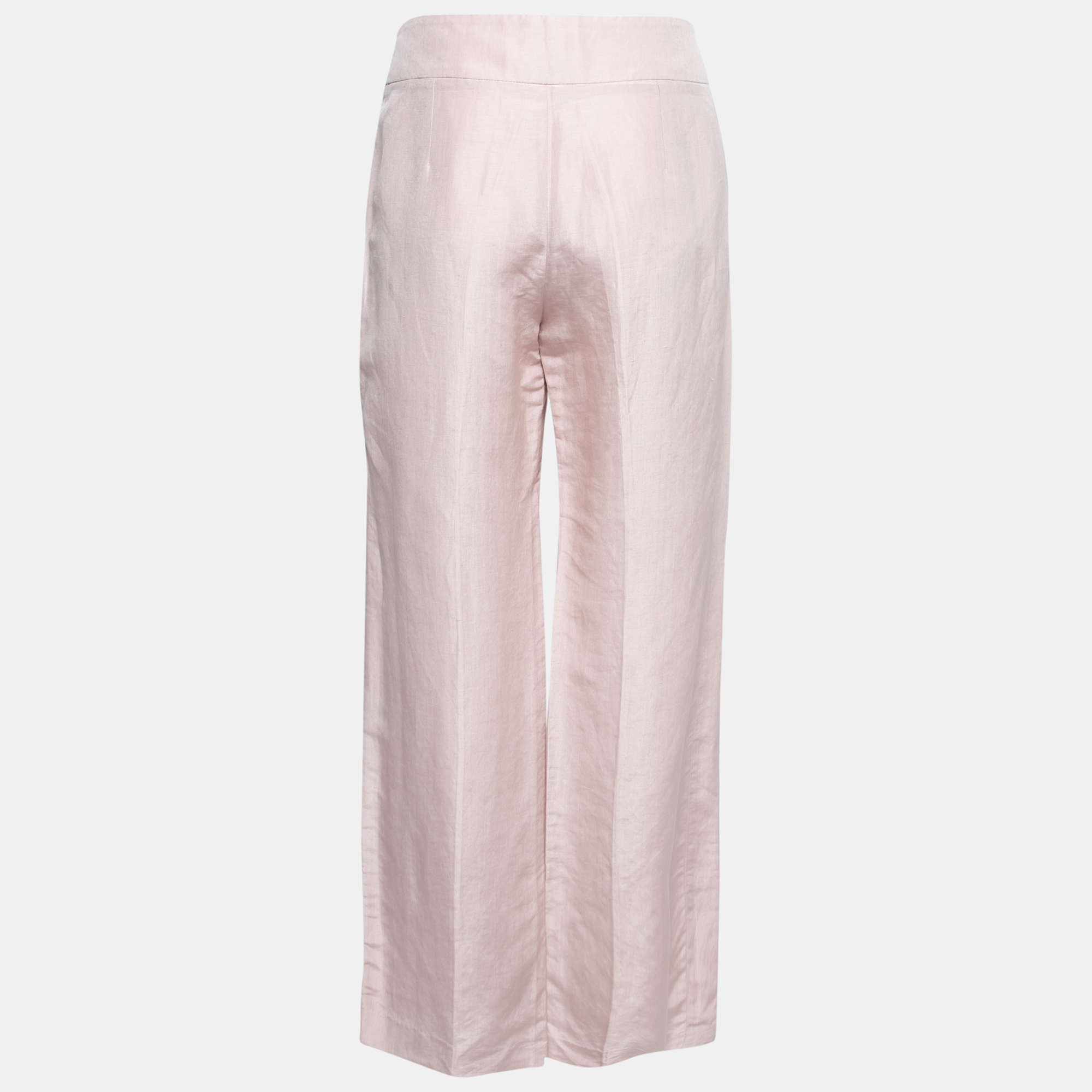 

Armani Collezioni Blush Pink Linen High Waisted Pants