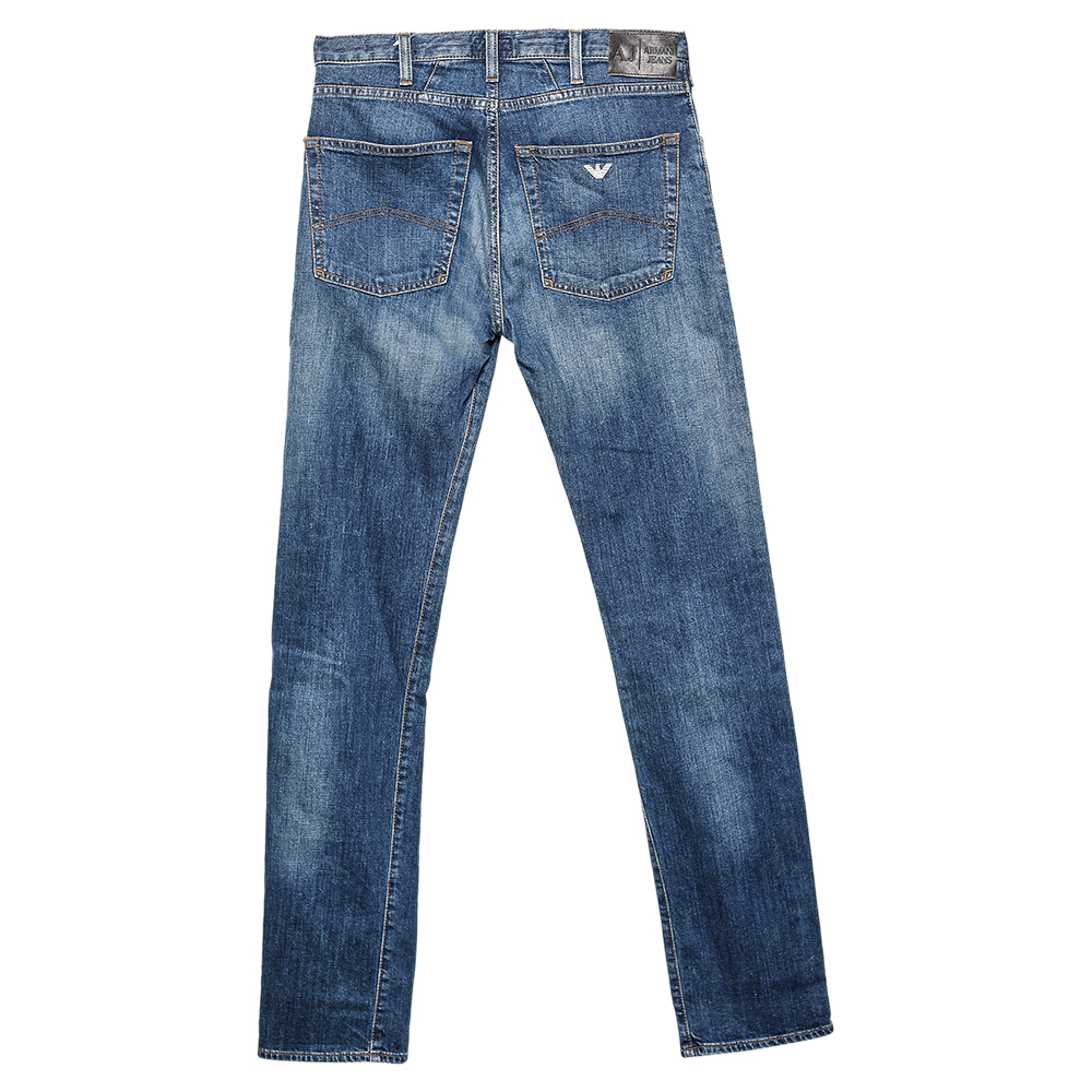 

Armani Jeans Navy Blue Denim J45 Regular Jeans