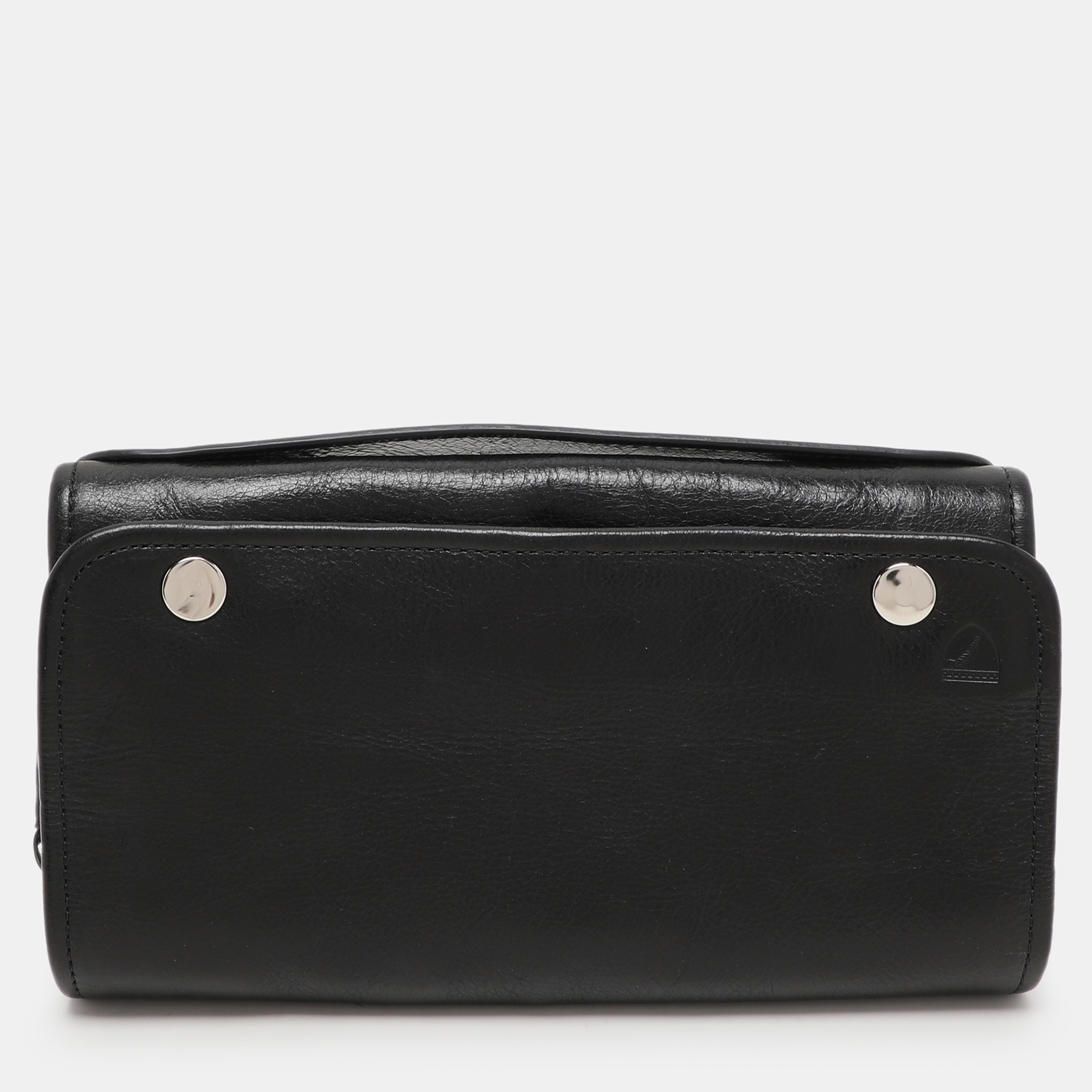 

Aspinal Of London Black Leather Travel Organizer Clutch