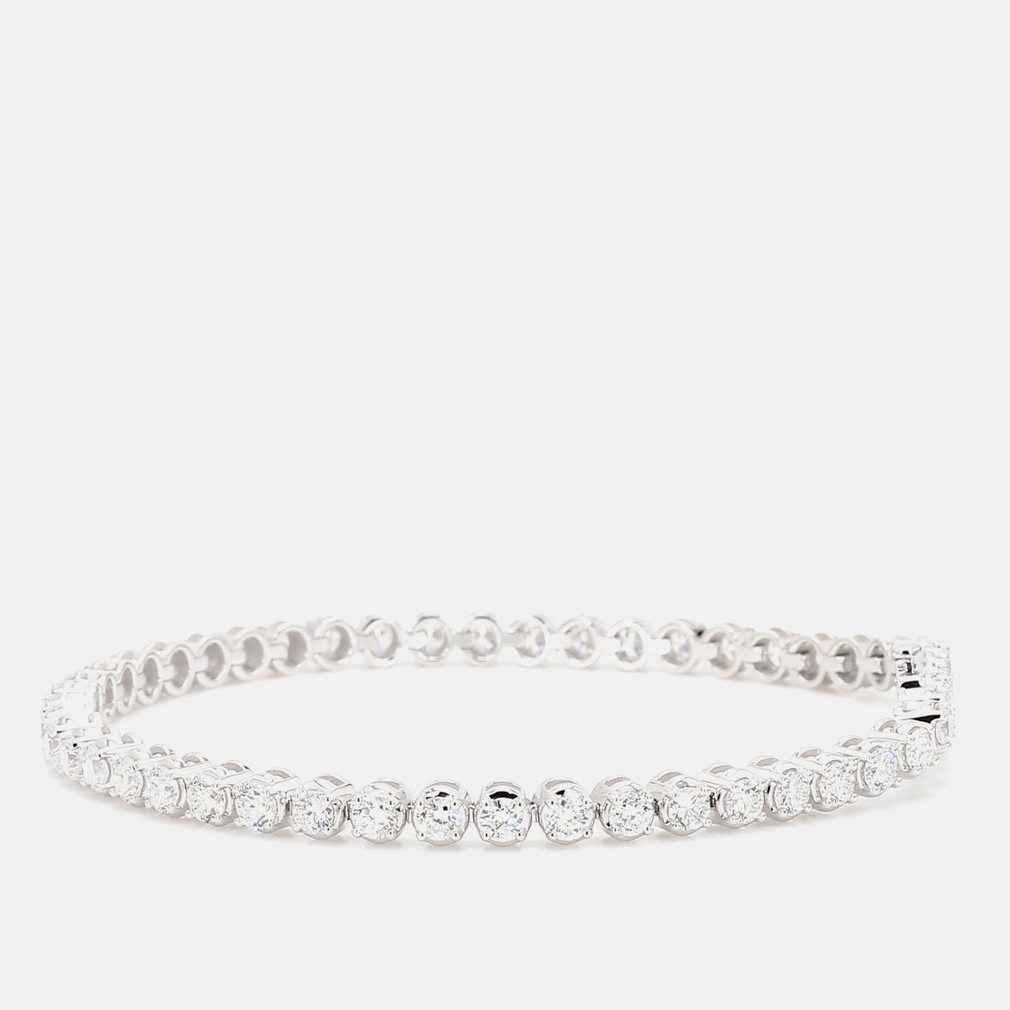 

5.05 cts Round Lab Grown Diamond 14k White Gold Luxe Tennis Bracelet