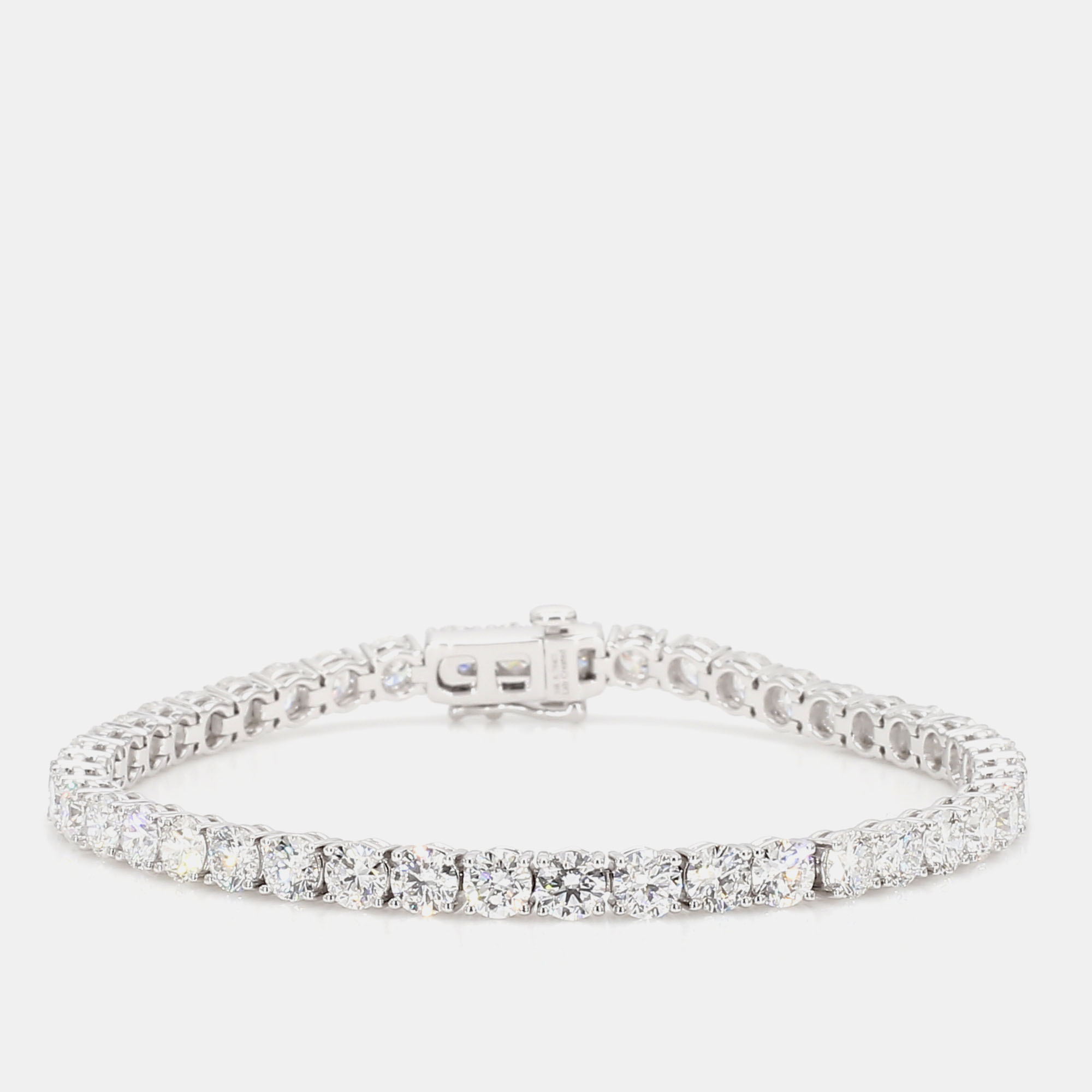 

8.80 cts Round Lab Grown Diamond 14k White Gold Classic Tennis Bracelet