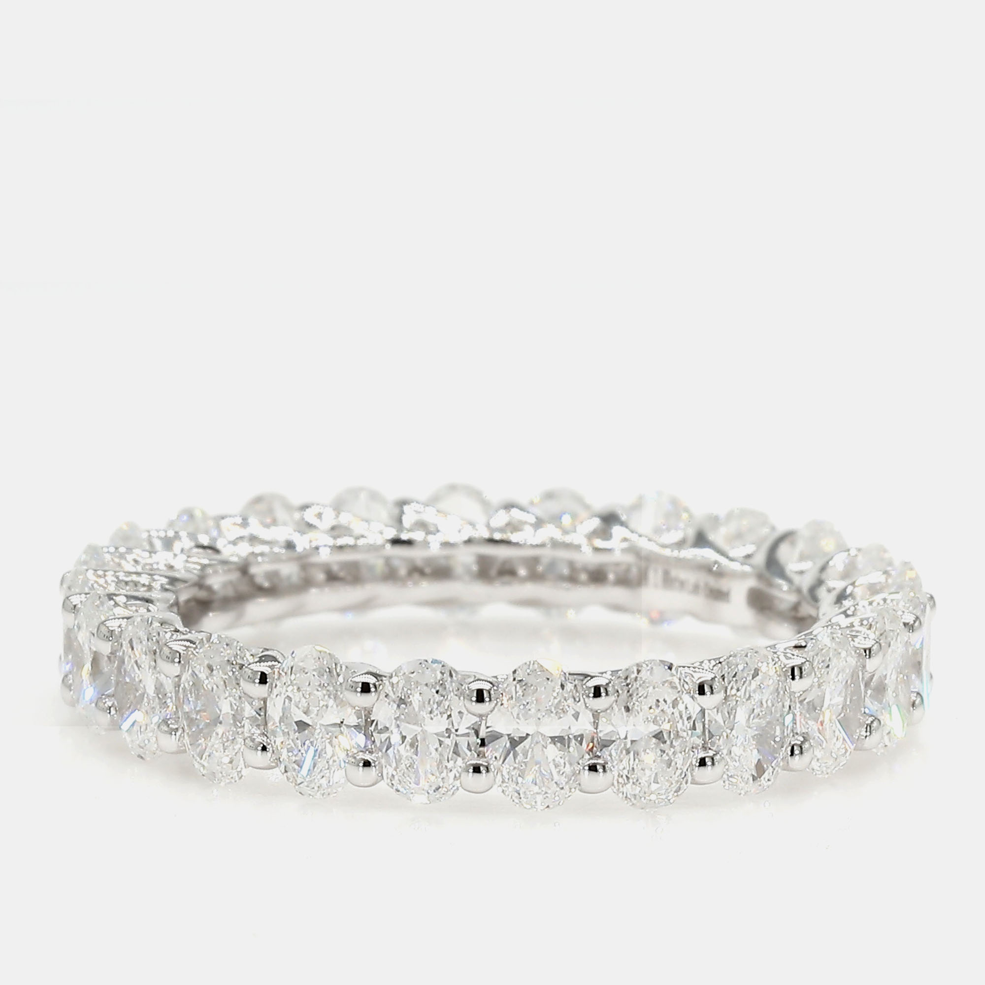 

3.00 cts Round Lab Grown Diamond 14k White Gold Eternity Band US 7