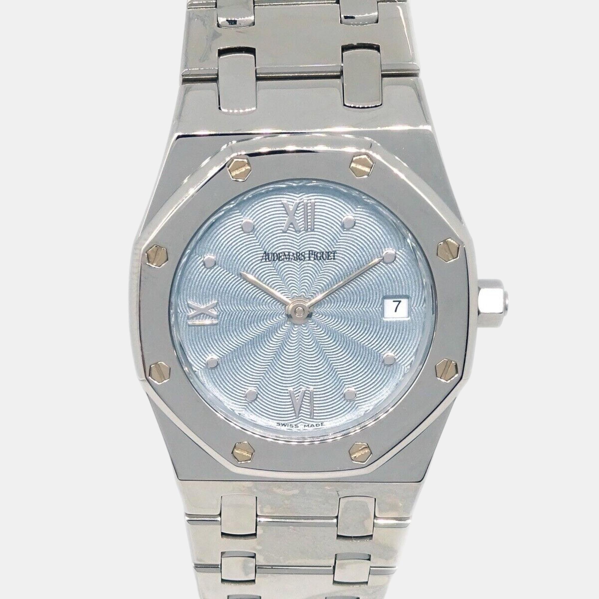 

Audemars Piguet Stainless Steel Royal Oak Quartz 67370ST Watch, Blue