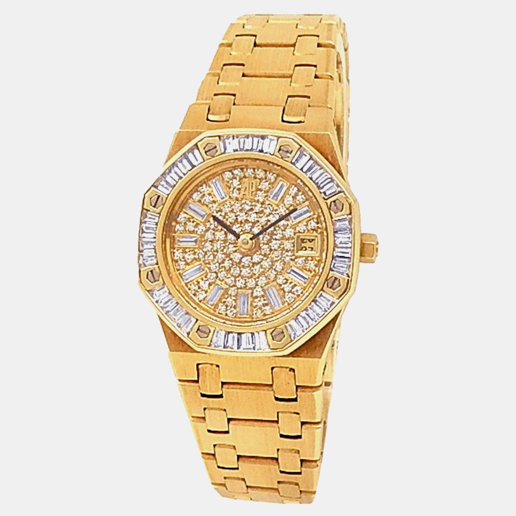 

Audemars Piguet Royal Oak 66464BA.Z.0722BA.01 Automatic Diamonds 18K Yellow Gold Women’s Wristwatch 25 mm