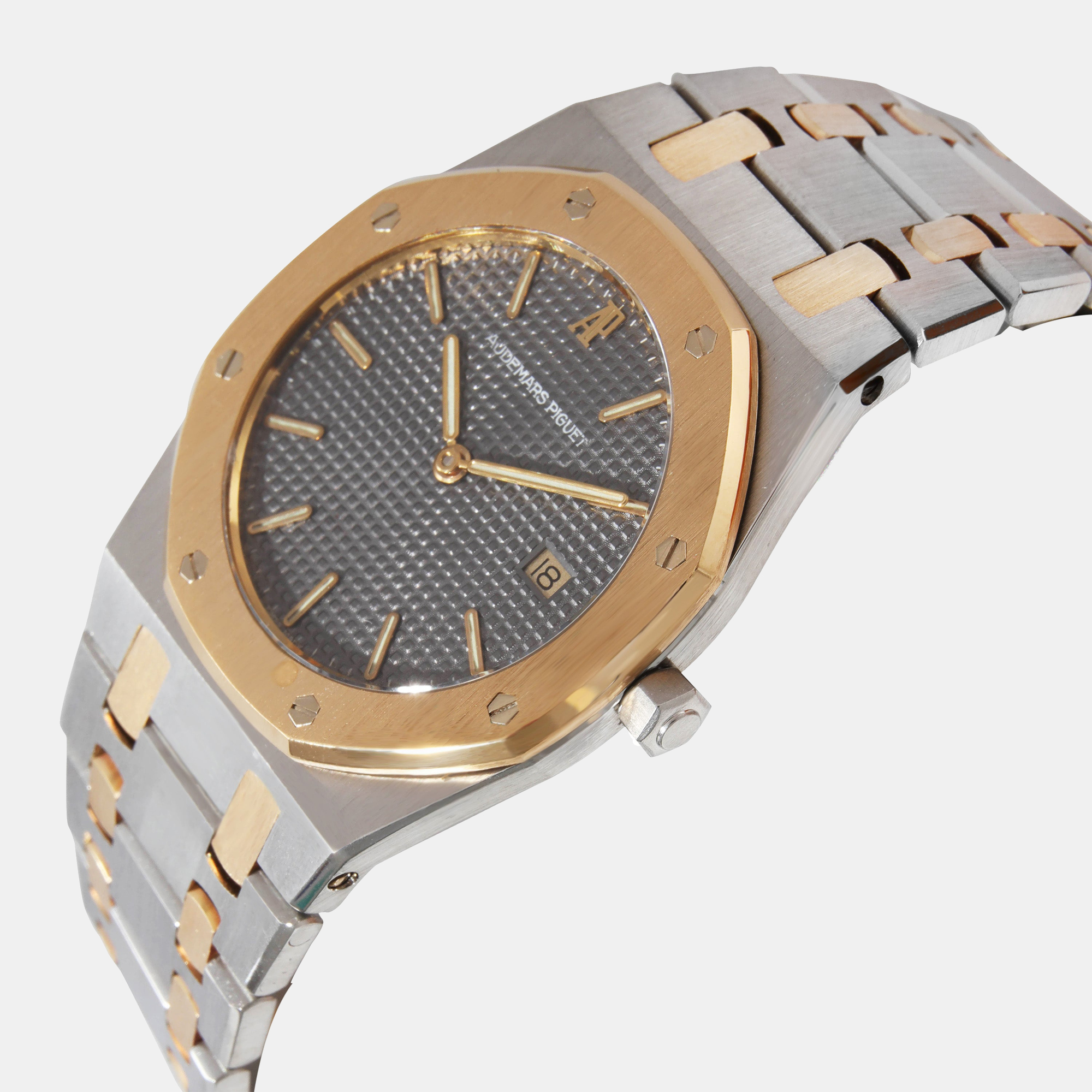 

Audemars Piguet Grey 18K Yellow Gold And Stainless Steel Royal Oak 56175SA.OO.0789SA.01 Women's Wristwatch 33 mm