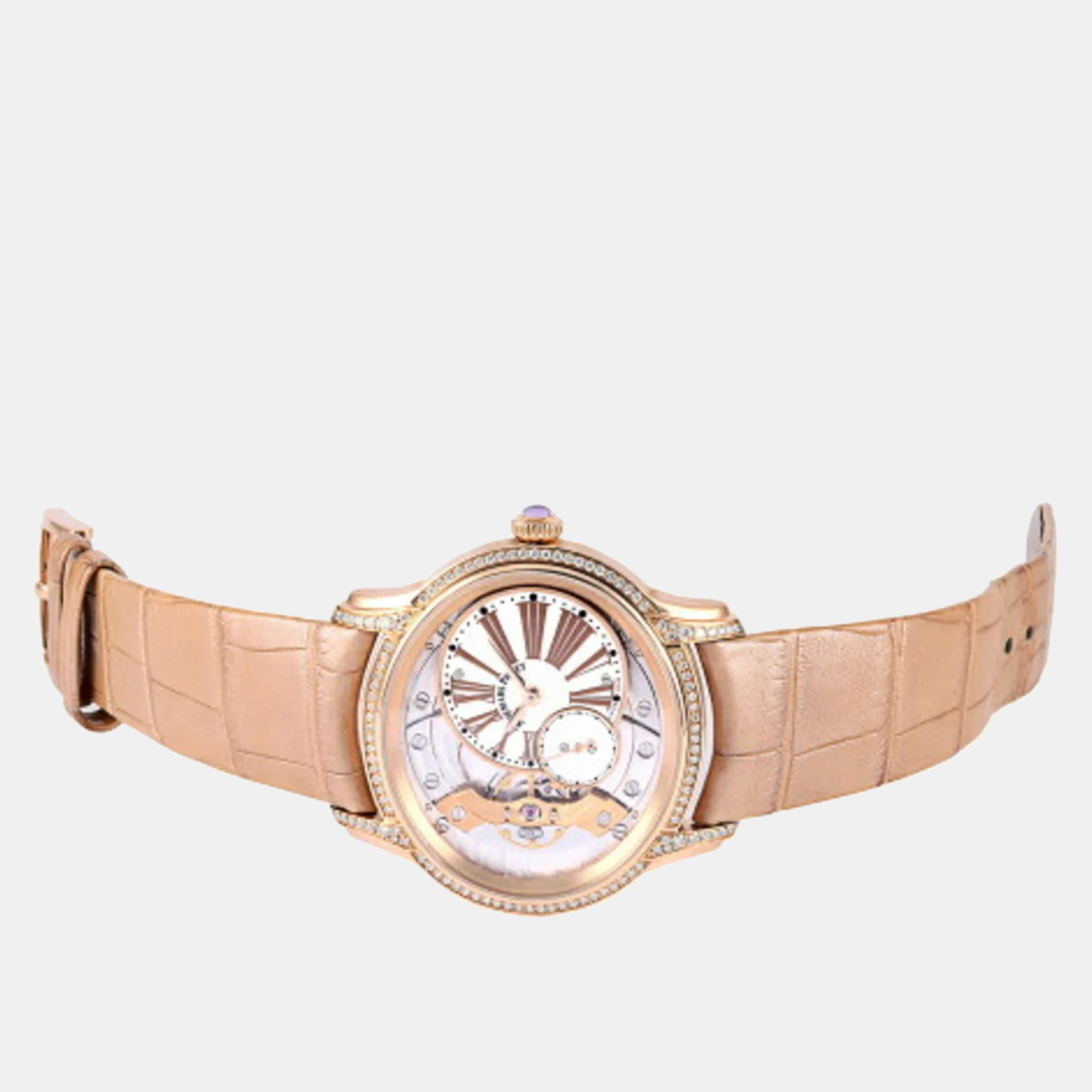

Audemars Piguet White Mother Of Pearl 18k Rose Gold Millenary 77247OR.ZZ.A812CR.01 Automatic Women's Wristwatch 39.5 mm