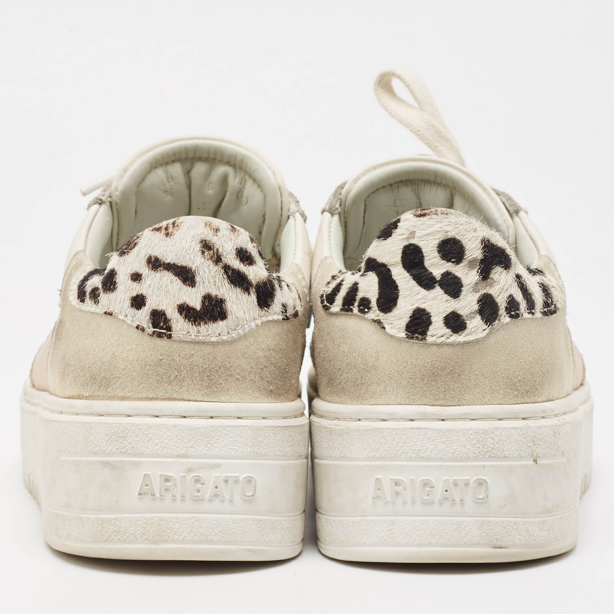 Axel Arigato Multicolor Suede and Leather Low Top Sneakers Size 36 
