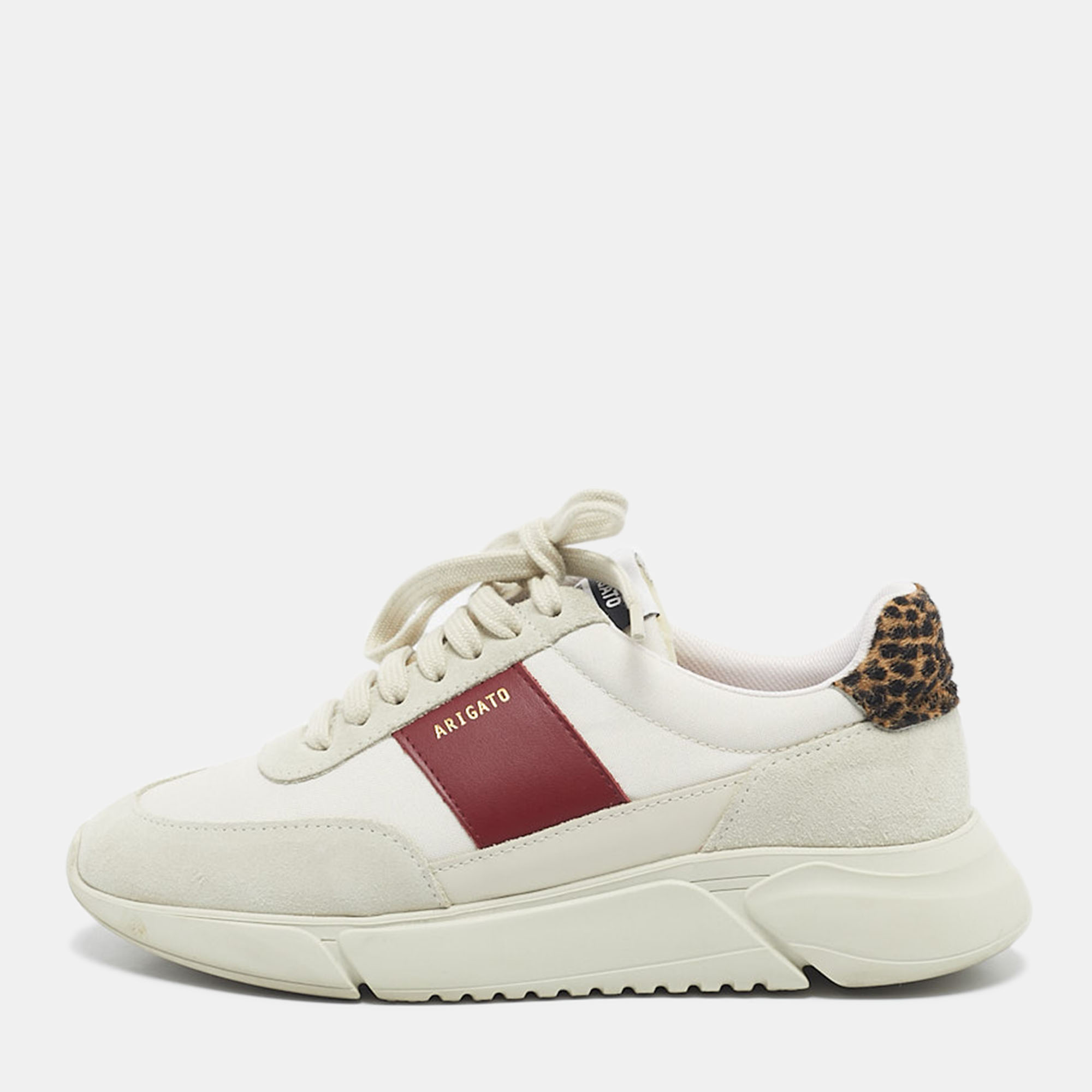 

Axel Arigato Multicolor Calf Hair and Leather Genesis Vintage Lace Up Sneakers Size