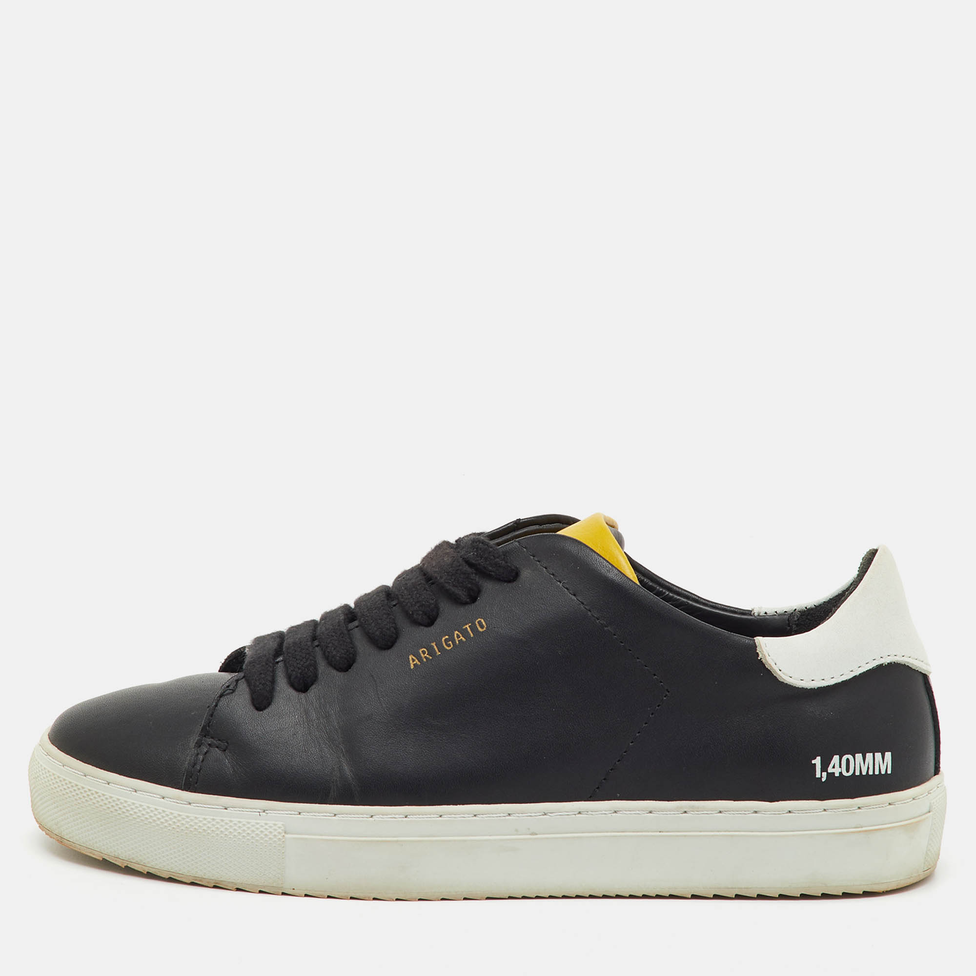 

Axel Arigato Black/White Leather Clean 90 Low Top Sneakers Size