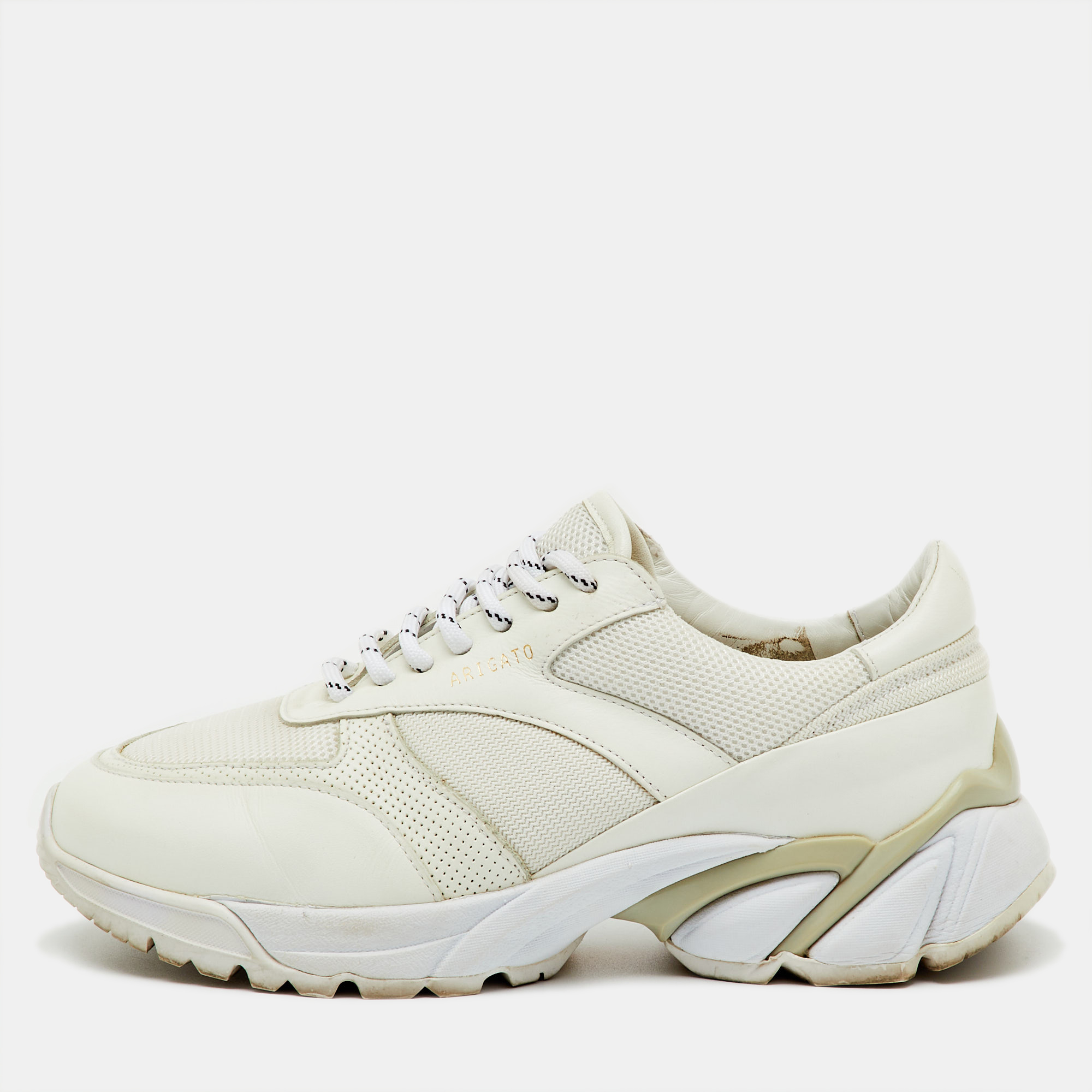 

Axel Arigato White Leather and Mesh Marathon Runner Sneakers Size