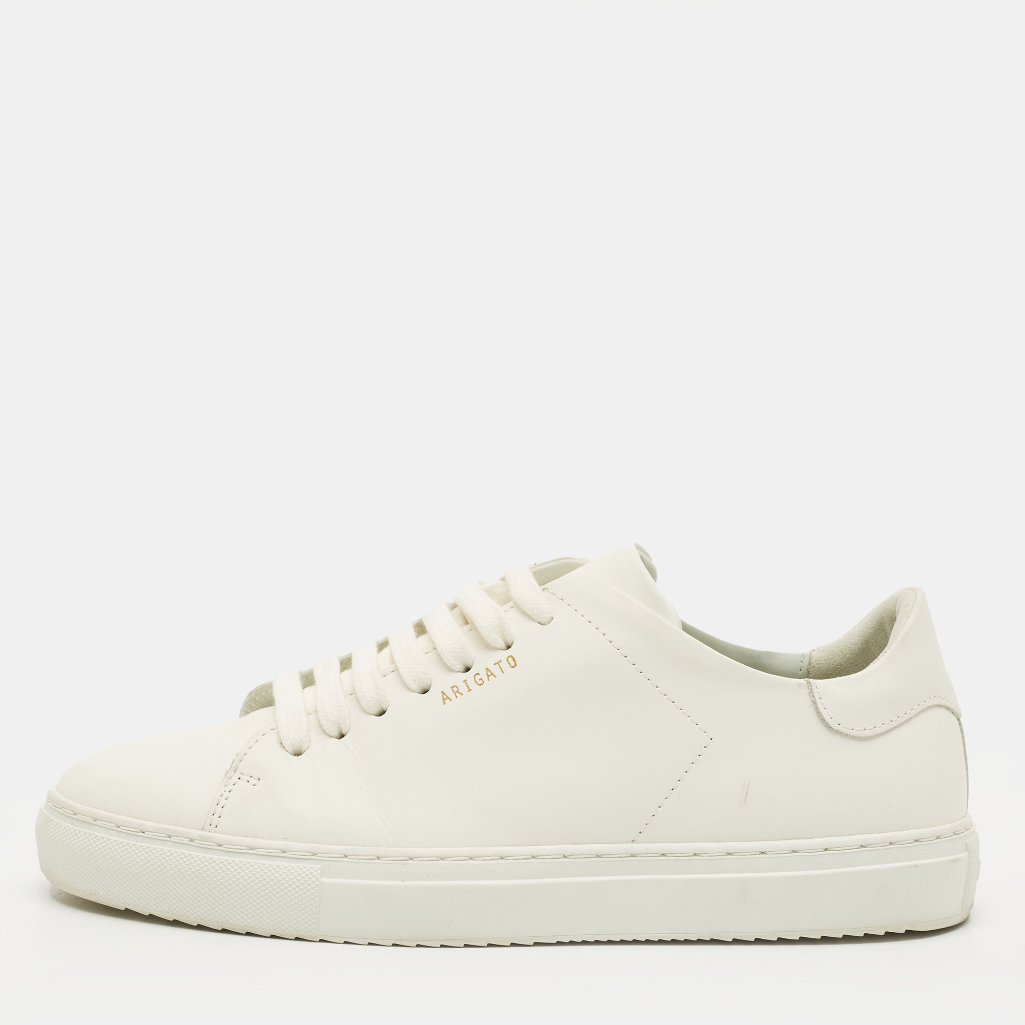 

Axel Arigato Size  White Leather Lace Up Sneakers