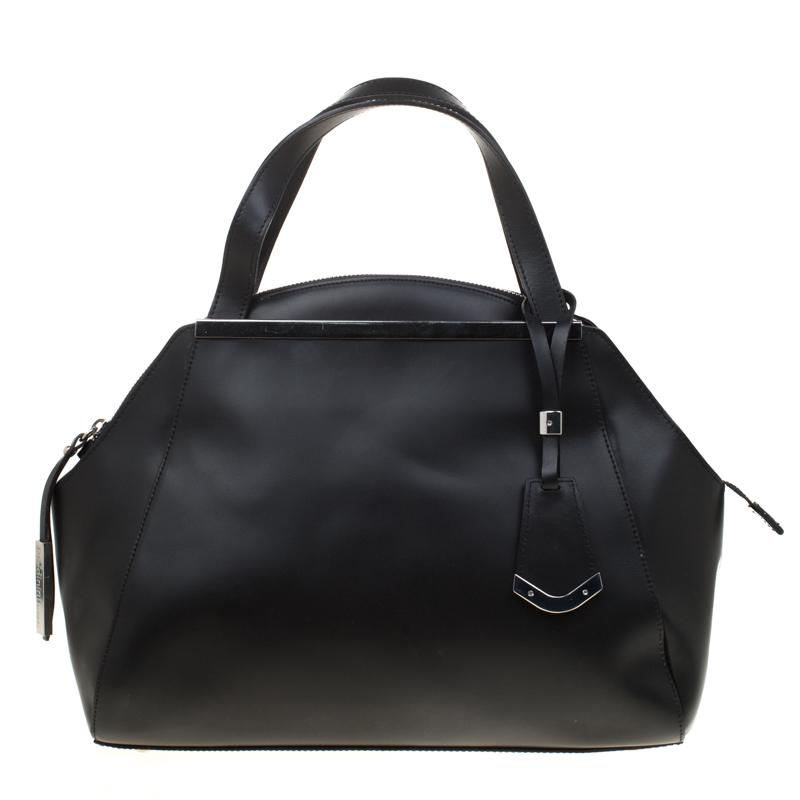 black leather satchels