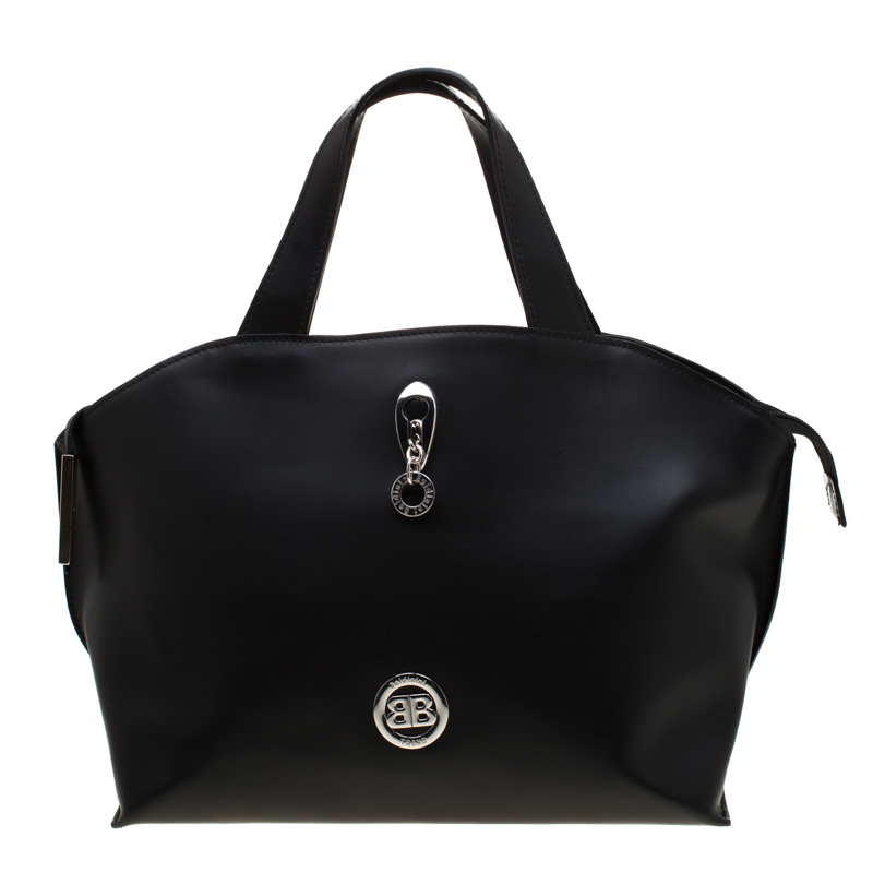 Baldinini Black Leather Tote