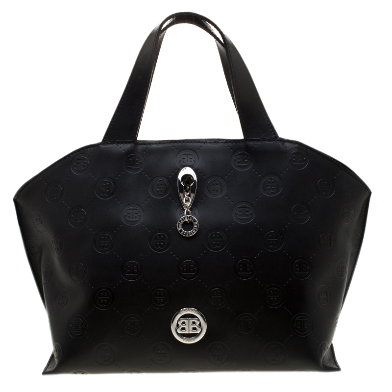 Baldinini Black Leather Tote