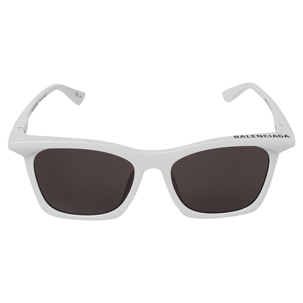 

Balenciaga White/Grey Acetate BB0099SA Wayfarer Sunglasses